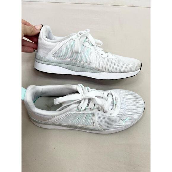 Puma 36889206 White LaceUp Mesh Upper Logo On Side Sneakers US 9 Eur 40 Uk 65 - Picture 6 of 12